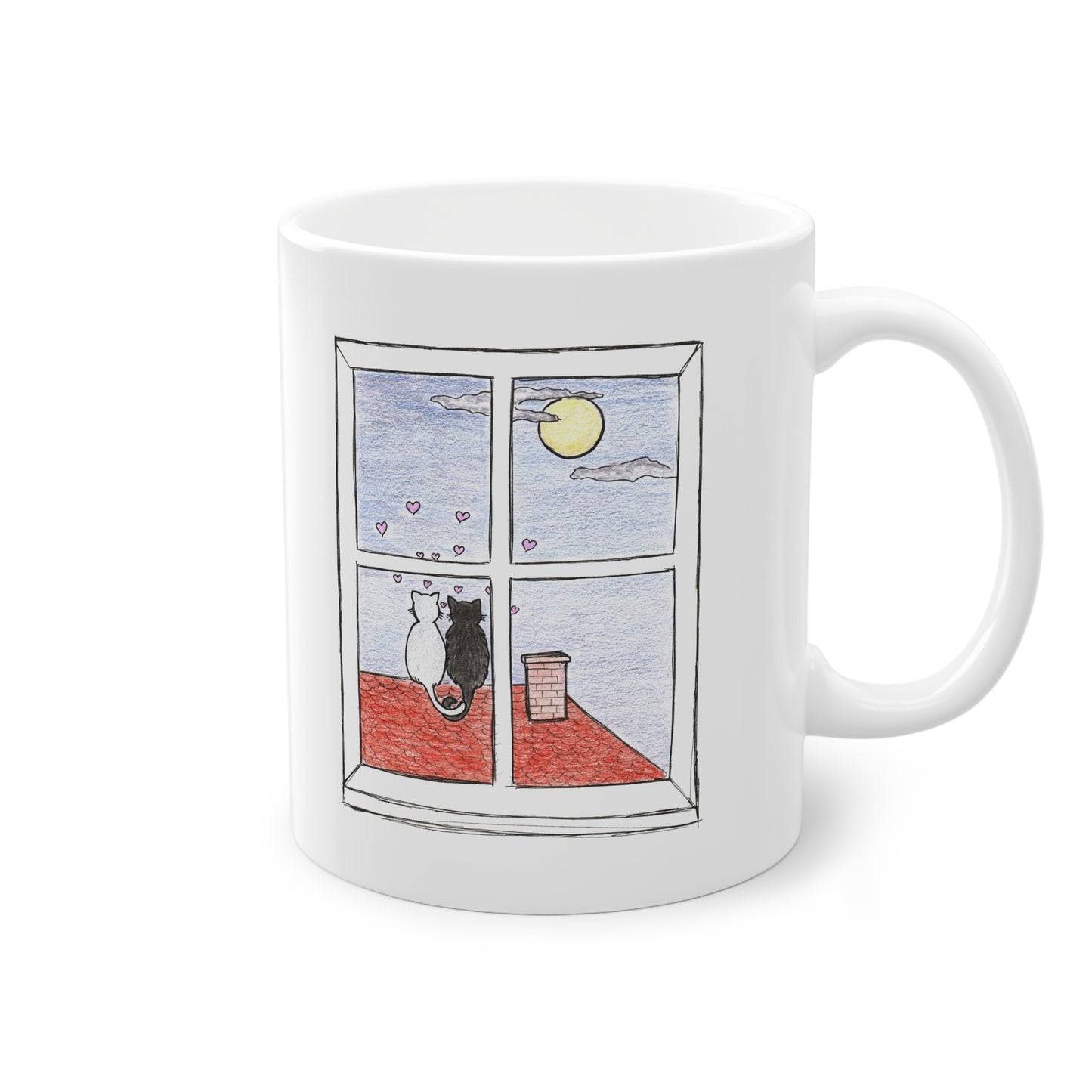 Mace na krovu - Bijela šalica