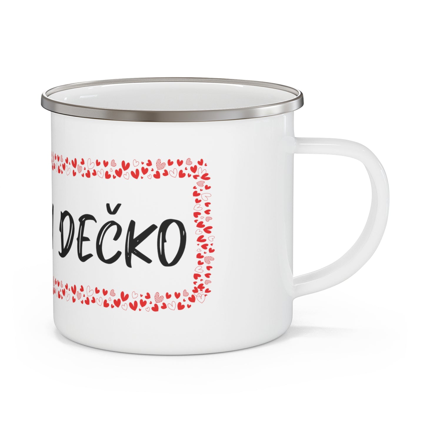 Najbolja cura/najbolji dečko - Bijeli emajlirani lončić