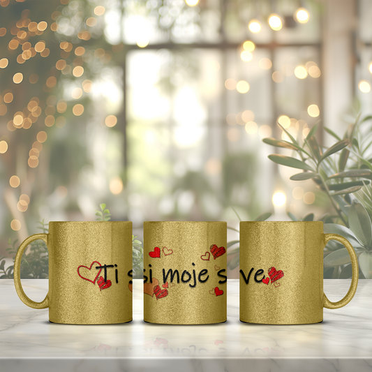 Ti si moje sve - Glitter šalica