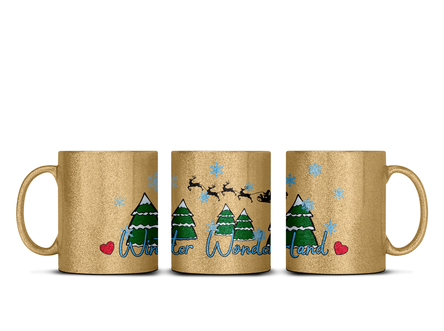 Winter Wonderland - Glitter šalica