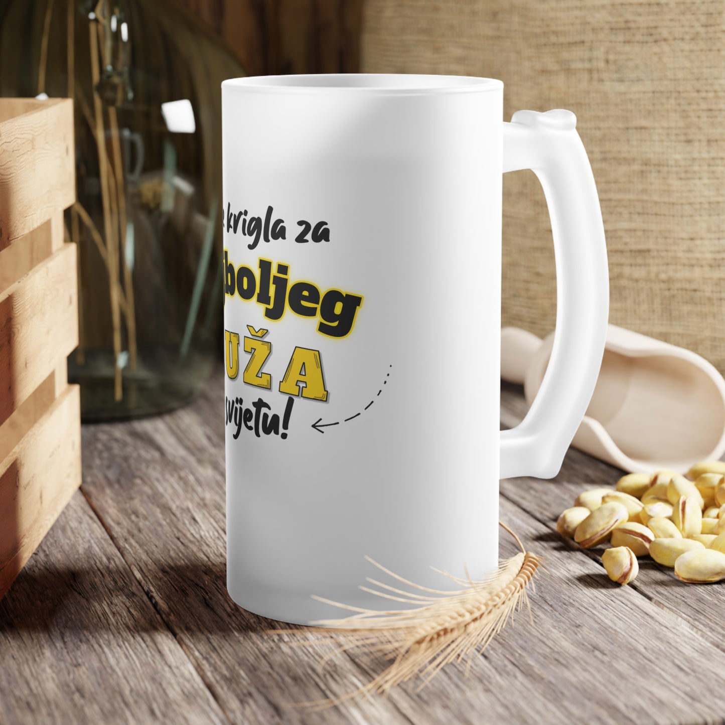 Krigla za najboljeg dečka/muža... - Staklena krigla