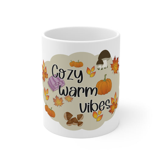 Cozy warm vibes - Bijela šalica