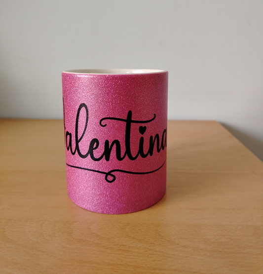 Glitter šalica s imenom