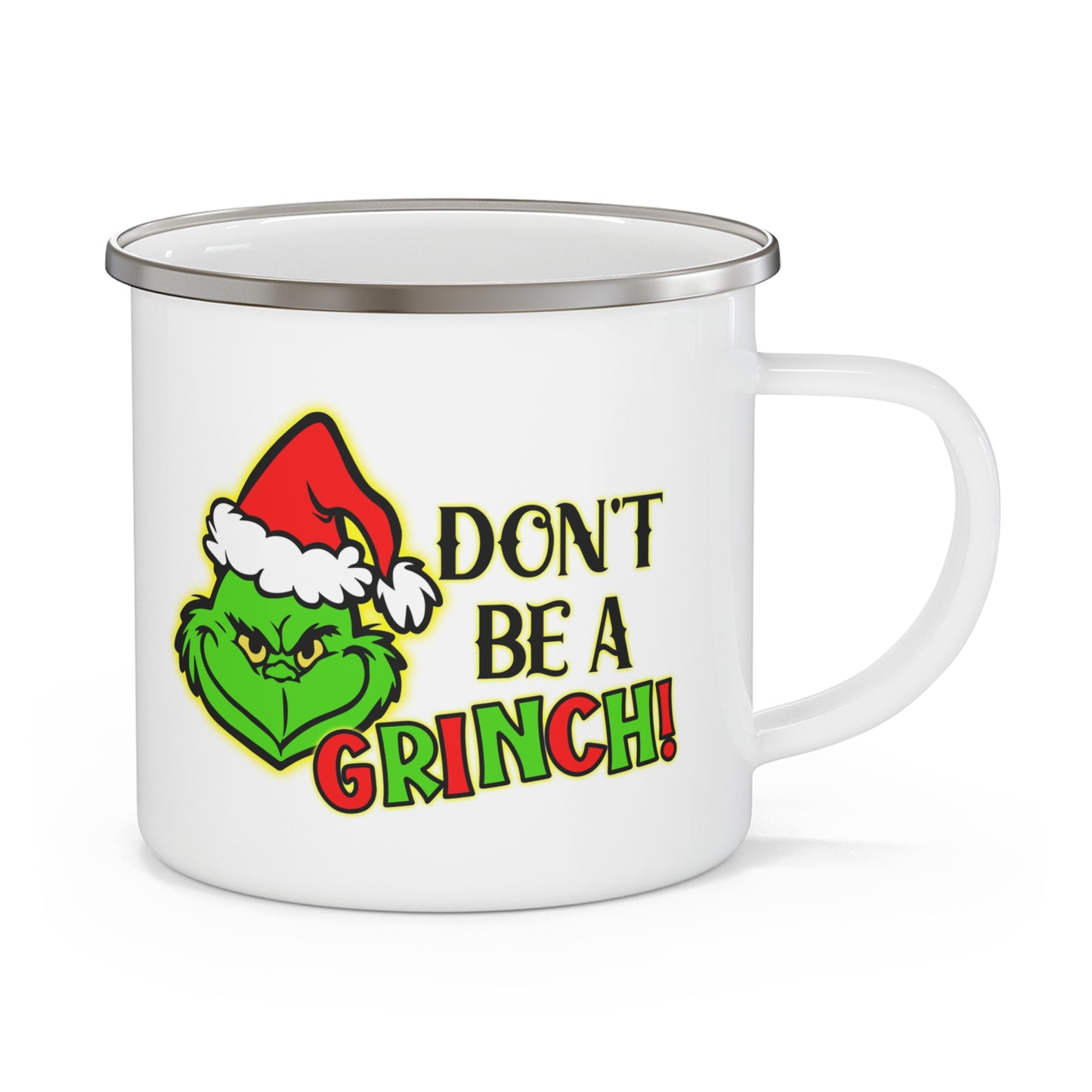 Grinch - Bijeli emajlirani lončić