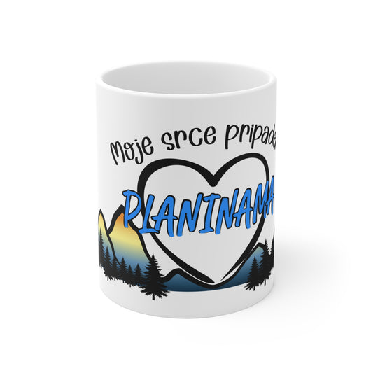 Moje srce pripada planinama - Bijela šalica