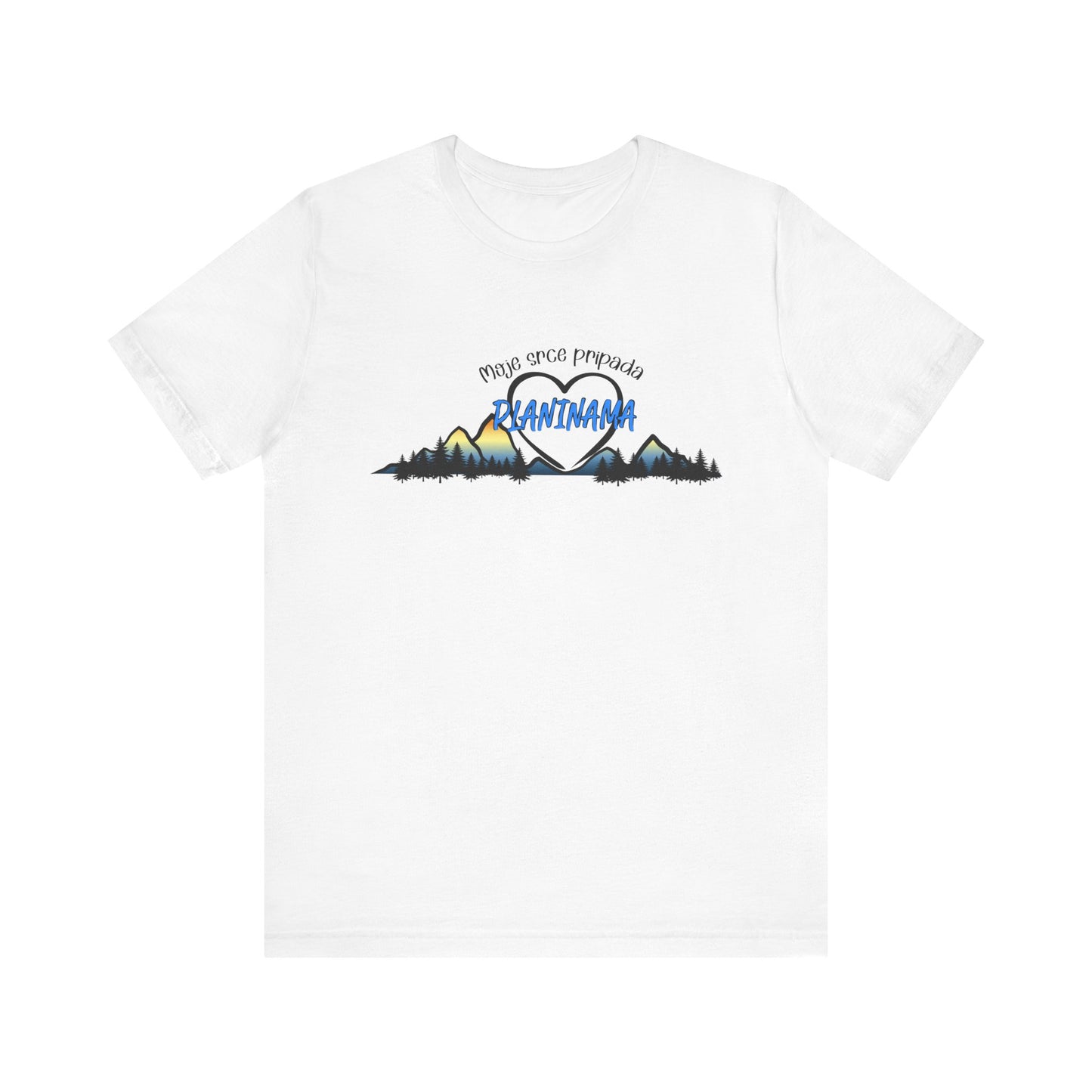 Moje srce pripada planinama - Pamučna majica kratki rukav