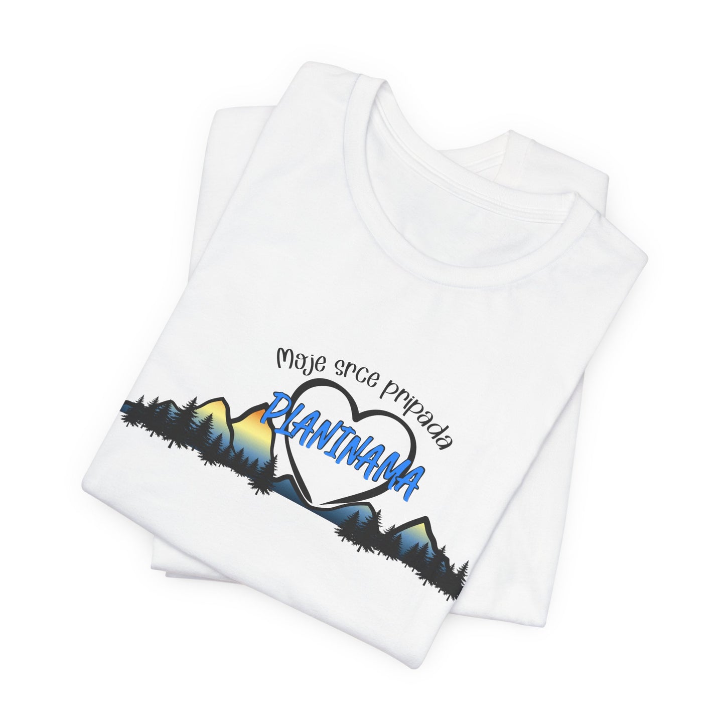 Moje srce pripada planinama - Pamučna majica kratki rukav
