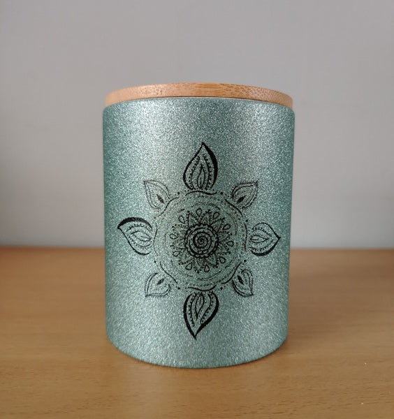 Glitter kasica - Sunce mandala