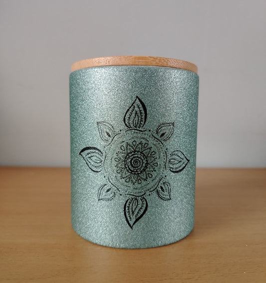 Glitter kasica - Sunce mandala