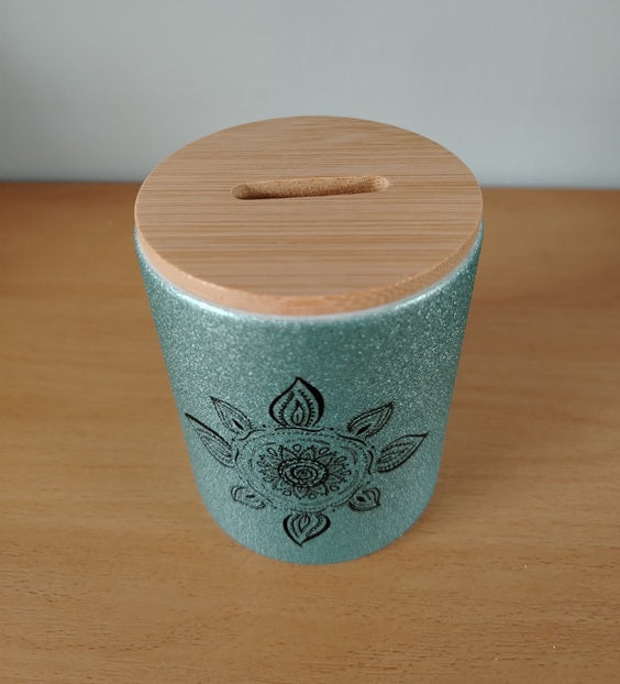 Glitter kasica - Sunce mandala