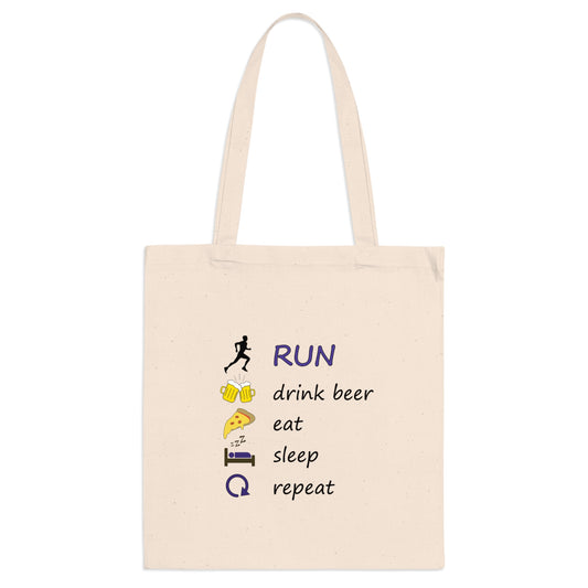 Run-  drink beer - repeat - Platnena torba