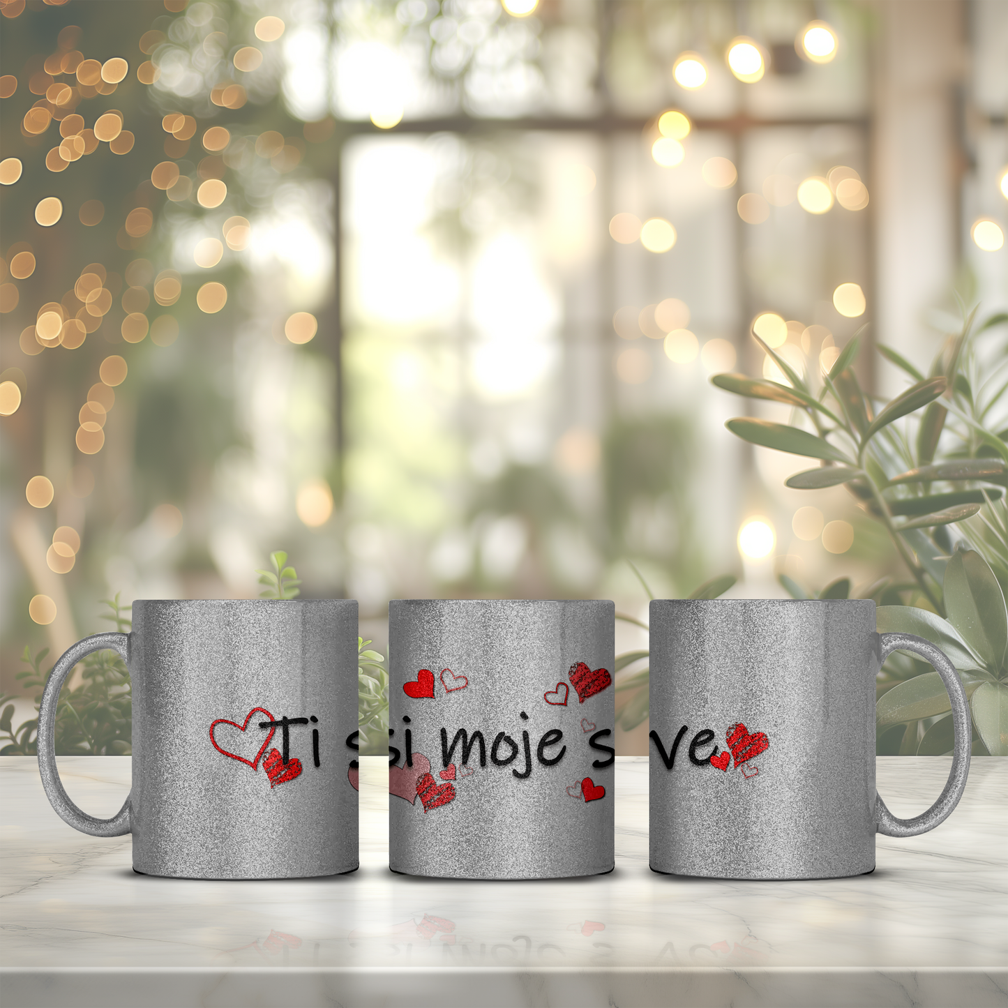 Ti si moje sve - Glitter šalica