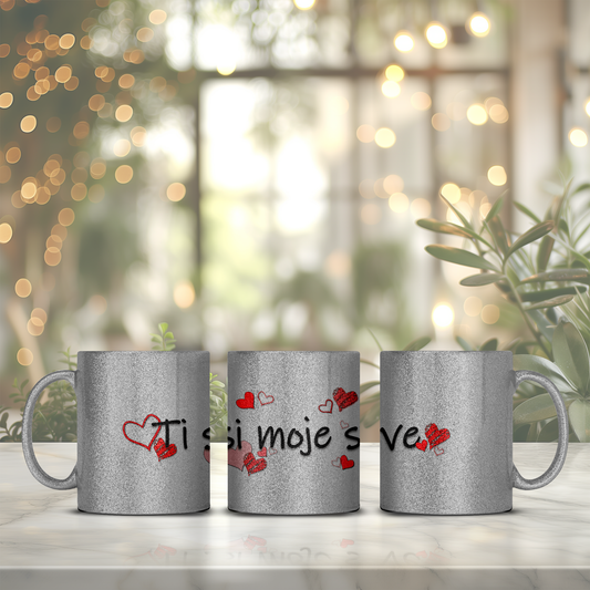 Ti si moje sve - Glitter šalica