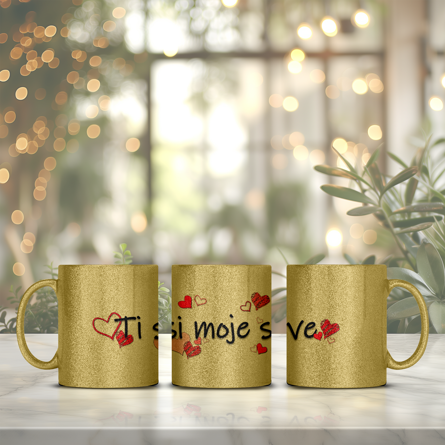 Ti si moje sve - Glitter šalica