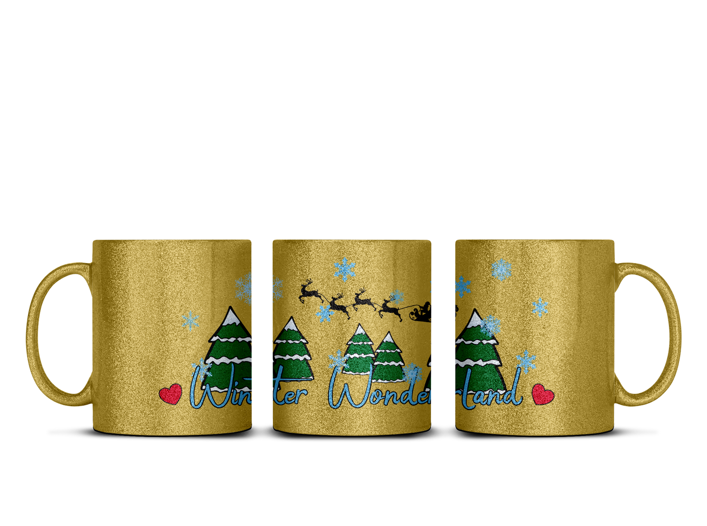 Winter Wonderland - Glitter šalica