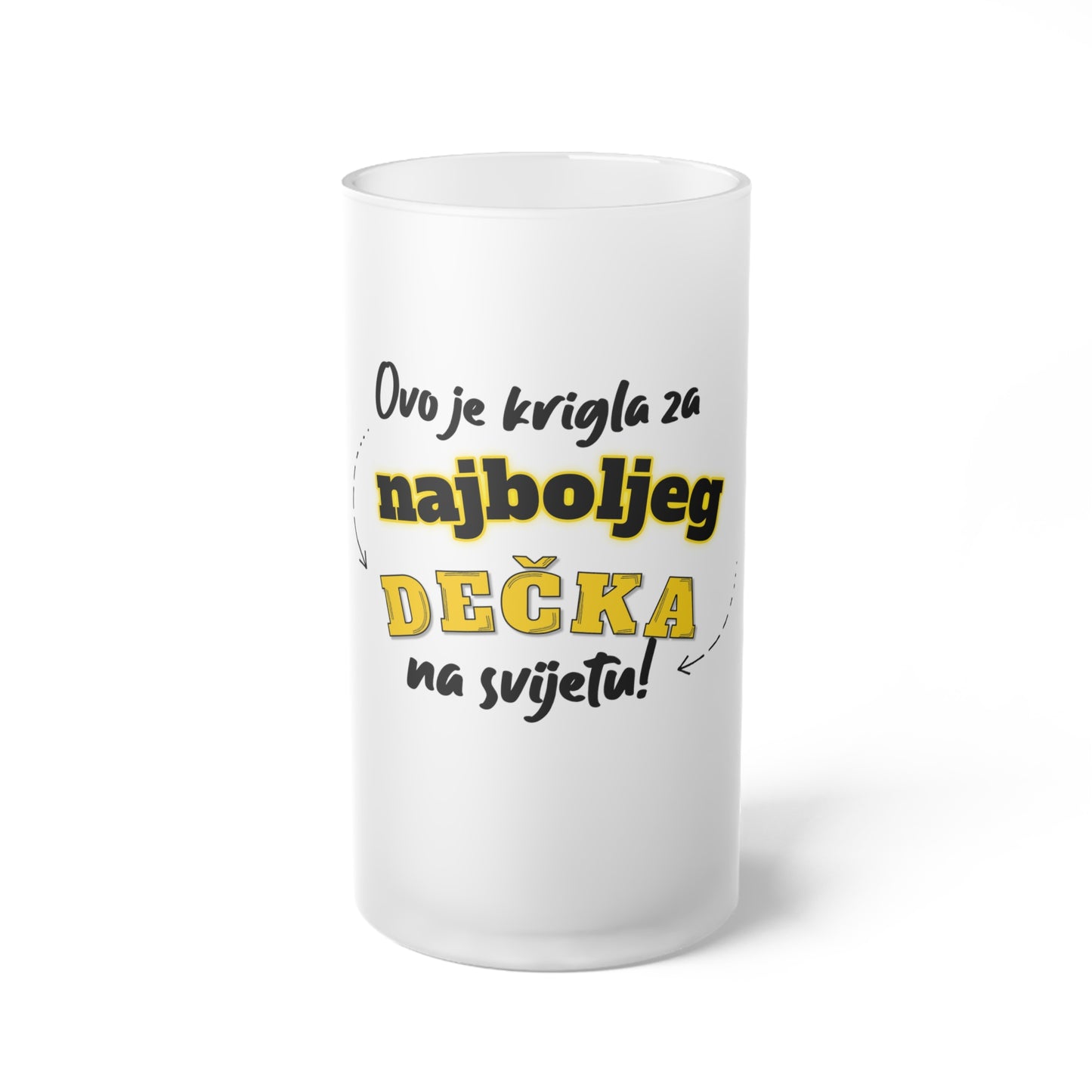 Krigla za najboljeg dečka/muža... - Staklena krigla