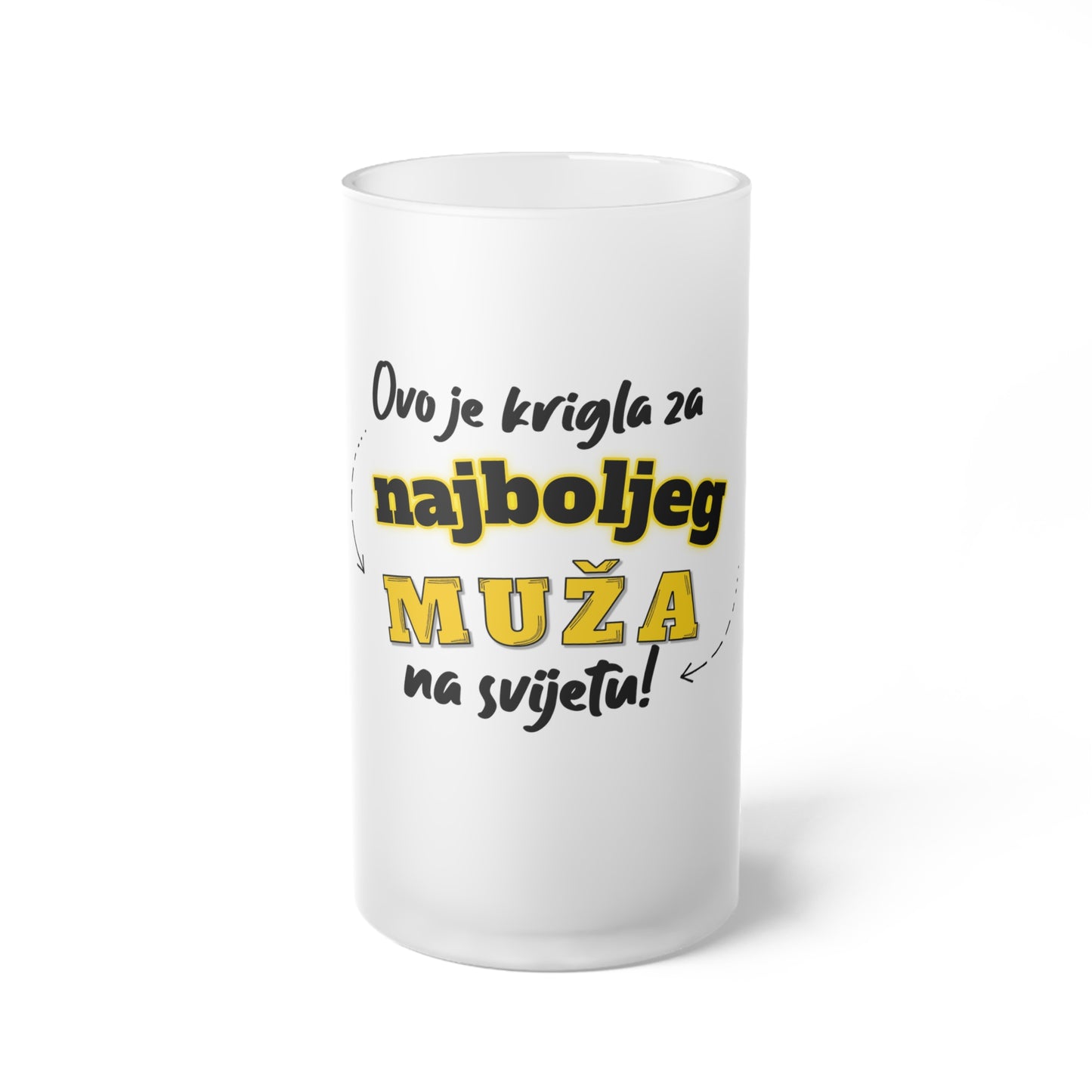 Krigla za najboljeg dečka/muža... - Staklena krigla